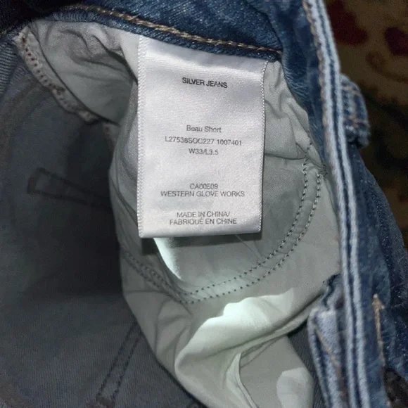 Silver Jeans Light Blue Jean Shorts Women’s 33 Waist - Picture 4 of 4